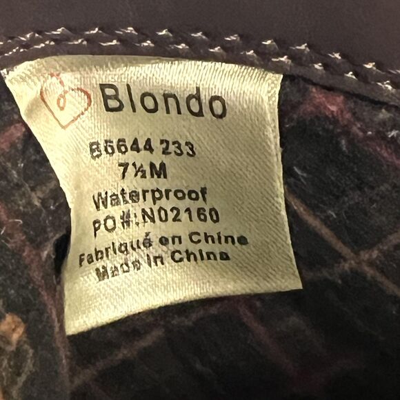 Blondo Boots Womens Size 7.5 Brown Snake Print Waterproof Ankle Booties Zip - Picture 8 of 11